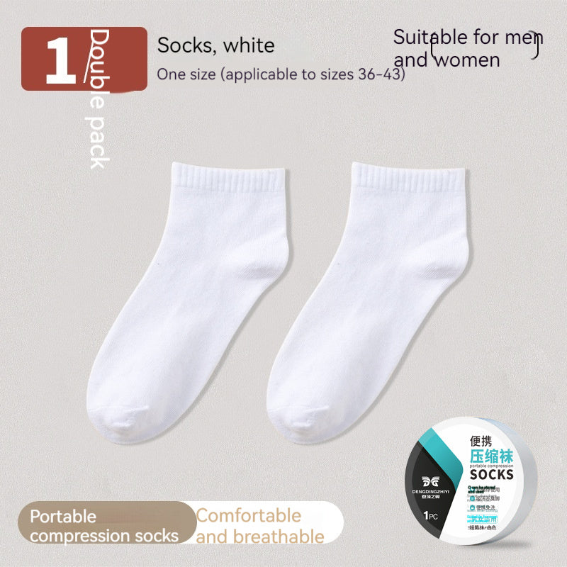 Disposable Cotton Travel Socks Secondary image